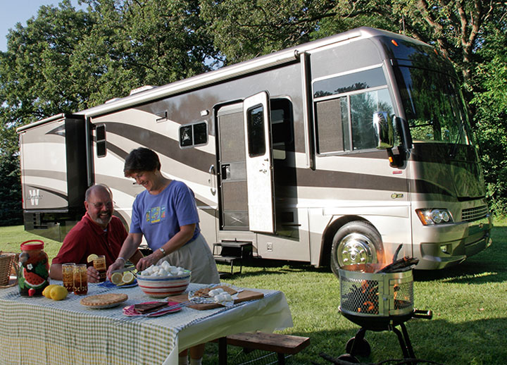 A family with motorhome who purchased MBA rental insurance